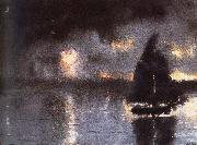 Winslow Homer Higurashi in sailing Sweden oil painting artist
